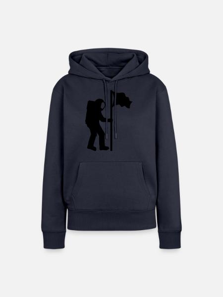 Astronaut - Frauen Premium Bio Hoodie - Navy