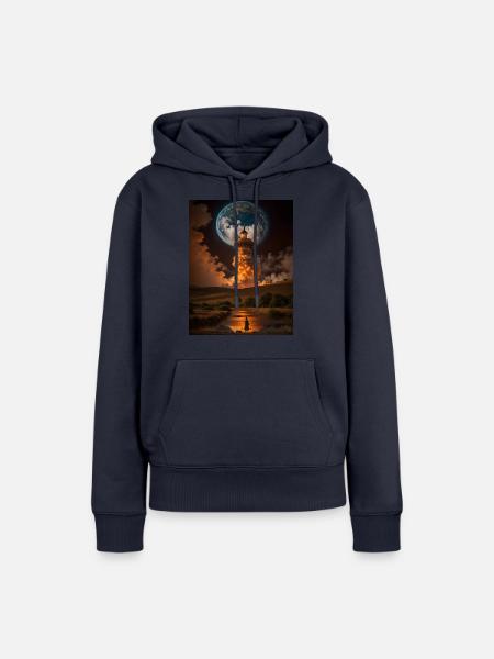 Harmonie - Frauen Premium Bio Hoodie - Navy