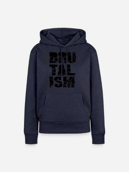 Brutalismus - Frauen Premium Bio Hoodie - Navy