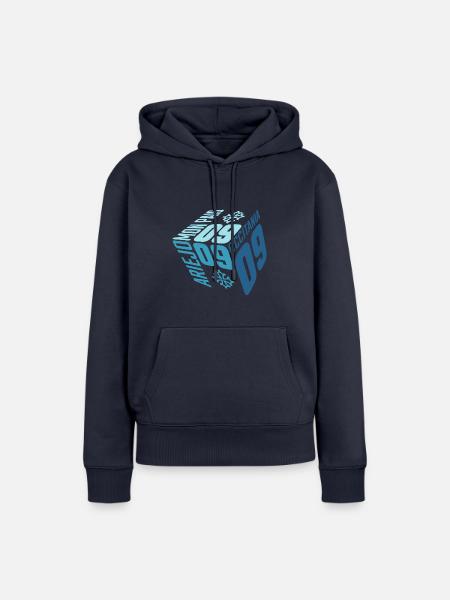 Der Cube d'Ariège. - Frauen Premium Bio Hoodie - Navy