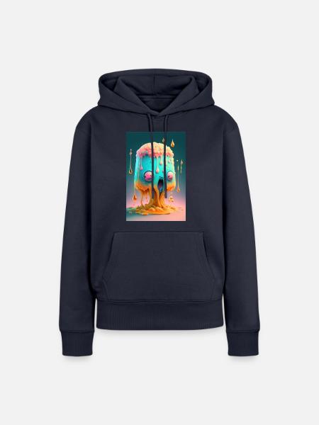 Zombie Frozen - Frauen Premium Bio Hoodie - Navy