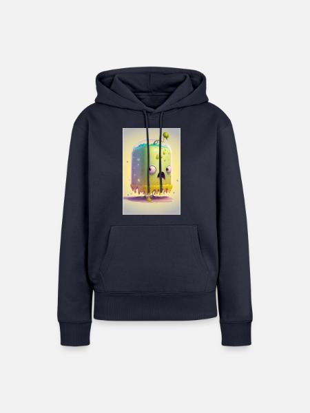 Zombie Frozen - Frauen Premium Bio Hoodie - Navy