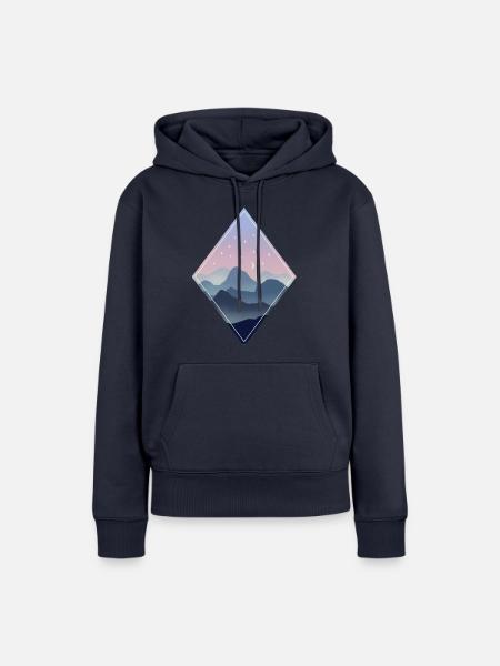 Blaue Stunde - Frauen Premium Bio Hoodie - Navy
