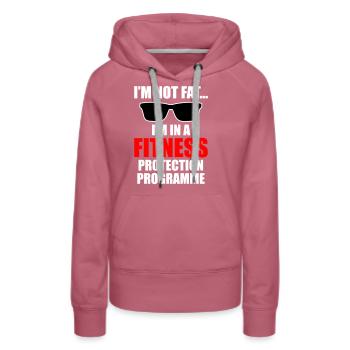 Protection de la condition physique - Sweat à capuche Premium bio Femme - mauve - Devant - Isabella (175cm)