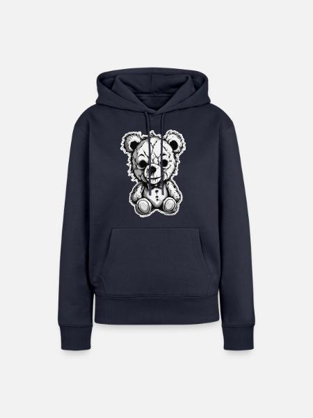 Teddybär / Kuscheltier / Stofftier / Geschenkidee - Frauen Premium Bio Hoodie - Navy