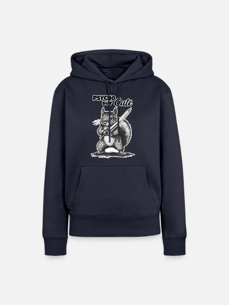 Cute but Psycho - Frauen Premium Bio Hoodie - Navy