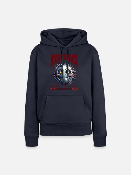 Techno Underground Rave Party - Frauen Premium Bio Hoodie - Navy