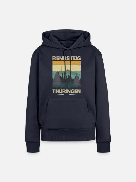 rennsteig - Frauen Premium Bio Hoodie - Navy
