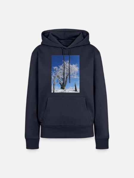 Eisige Kälte - Frauen Premium Bio Hoodie - Navy