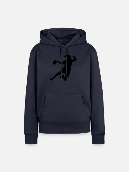 Handballerin - Frauen Premium Bio Hoodie - Navy
