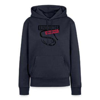62 Erziehungs-Berechtigte Peitsche - Frauen Premium Bio Hoodie - Navy - Vorne - Julia (174cm)