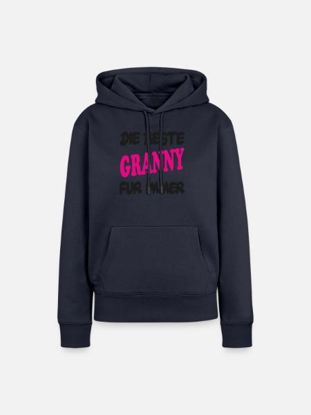 DIE BESTE GRANNY FÜR IMMER - Frauen Premium Bio Hoodie - Navy