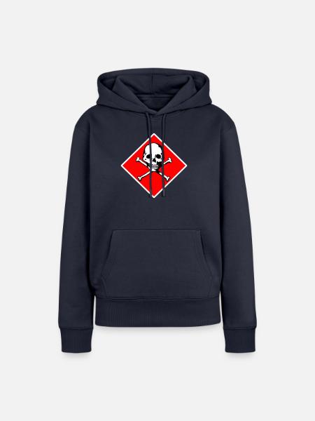 Schädel und Knochen - Frauen Premium Bio Hoodie - Navy