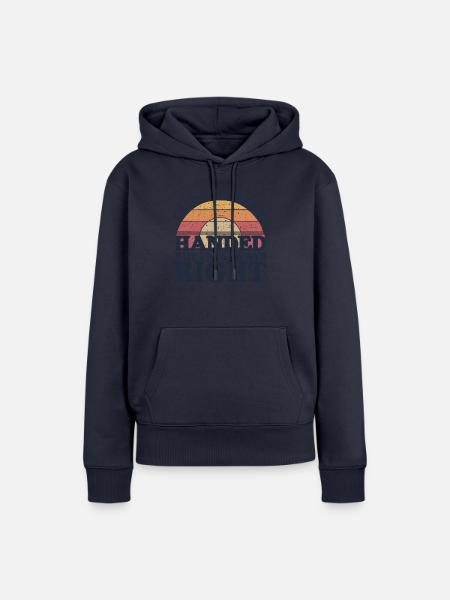 Witziger Spruch für Linkshänder - Frauen Premium Bio Hoodie - Navy
