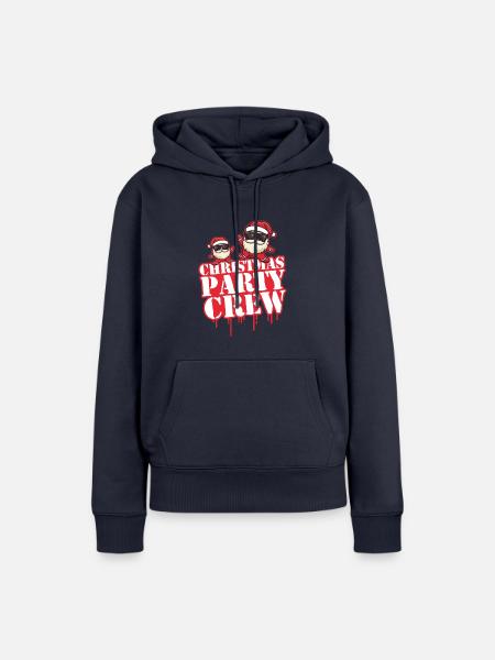 Weihnachten Party Crew X-Mas - Frauen Premium Bio Hoodie - Navy