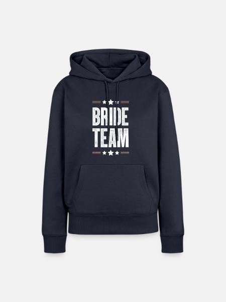 Bride Team - Frauen Premium Bio Hoodie - Navy