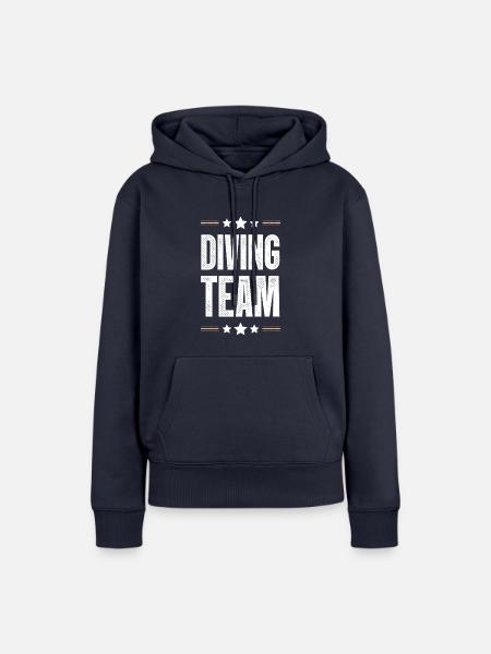 Diving Team - Frauen Premium Bio Hoodie - Navy
