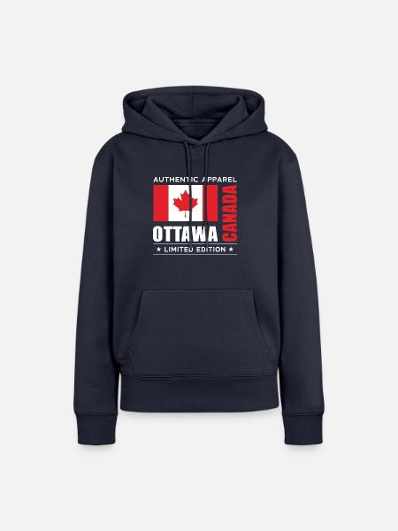 Ottawa - Frauen Premium Bio Hoodie - Navy