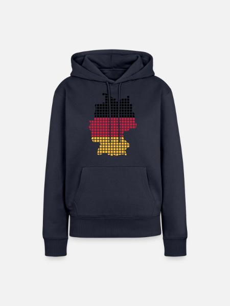Deutschland - Frauen Premium Bio Hoodie - Navy