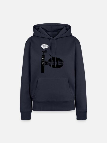 Quote - Frauen Premium Bio Hoodie - Navy