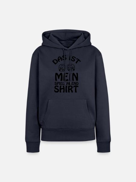 boardgame chess backgammon game night - Frauen Premium Bio Hoodie - Navy