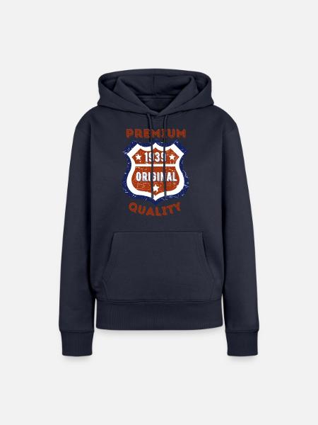 Premium-Qualität 1939 - Frauen Premium Bio Hoodie - Navy