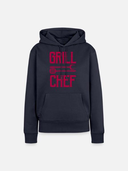 grill chef - Frauen Premium Bio Hoodie - Navy