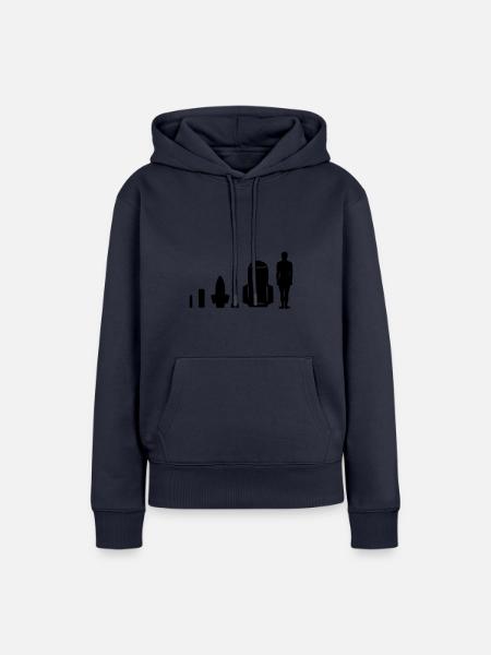 menschliche Bombe - Frauen Premium Bio Hoodie - Navy