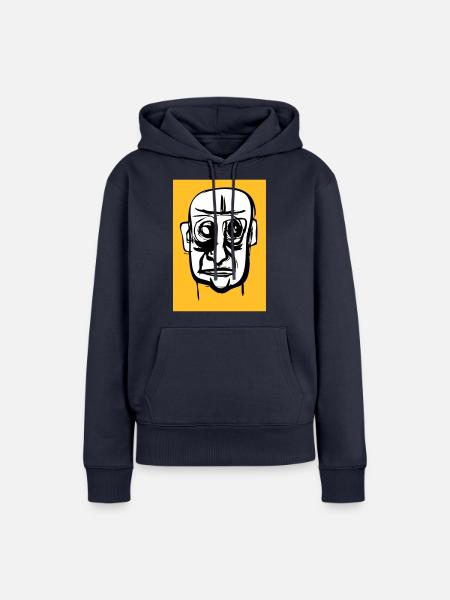 Kaput Gesicht - Frauen Premium Bio Hoodie - Navy