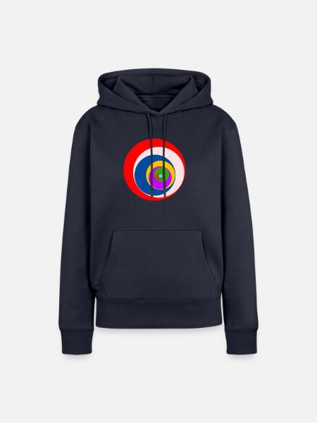 Center - Frauen Premium Bio Hoodie - Navy