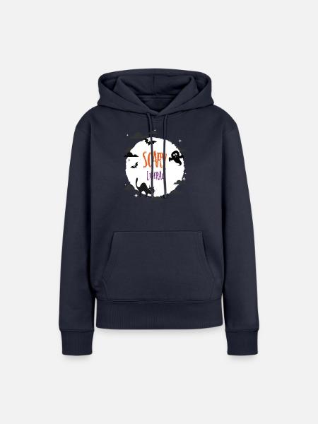 Gruseliger Liberaler - Frauen Premium Bio Hoodie - Navy