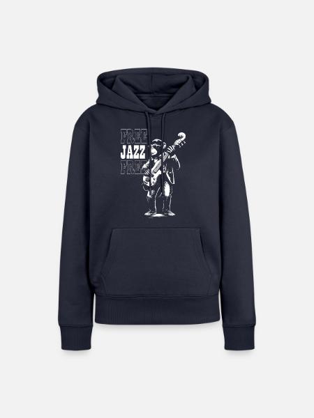Freier Jazz - Frauen Premium Bio Hoodie - Navy