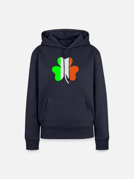 Shamrock - Frauen Premium Bio Hoodie - Navy