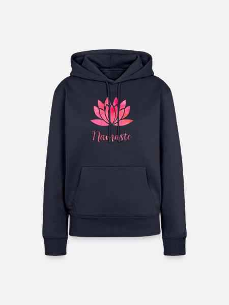 Namaste - Frauen Premium Bio Hoodie - Navy
