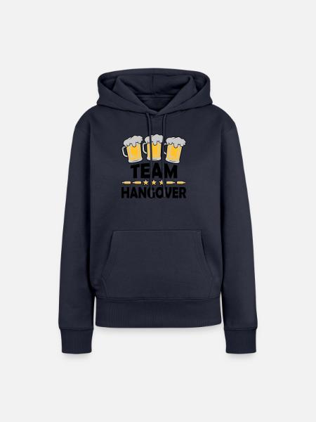 Team Hangover Alkohol - Frauen Premium Bio Hoodie - Navy