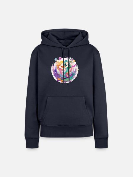 Nixen - Frauen Premium Bio Hoodie - Navy