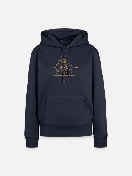 the eye - Frauen Premium Bio Hoodie - Navy