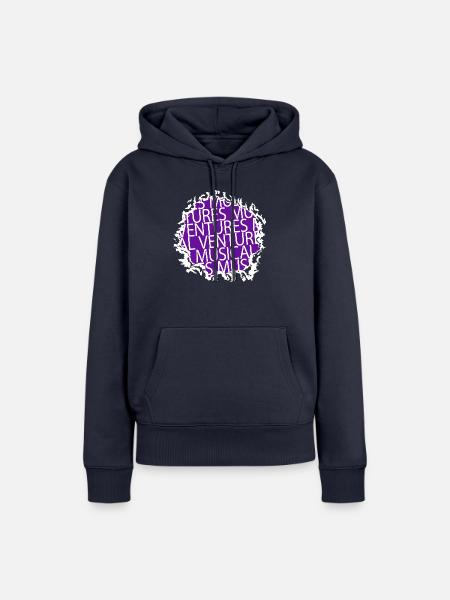 funny sayings bold explorations - Frauen Premium Bio Hoodie - Navy