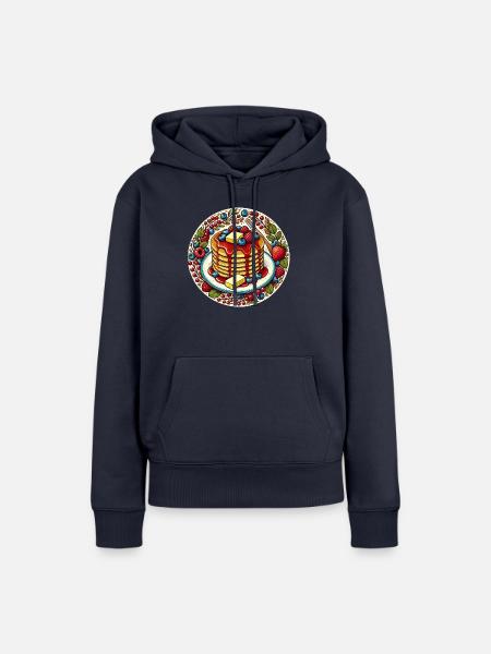 Fruchtige Pfannkuchen - Frauen Premium Bio Hoodie - Navy
