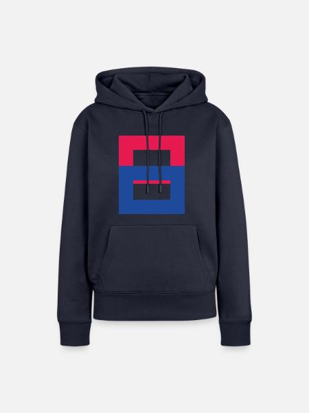 Acht - Frauen Premium Bio Hoodie - Navy