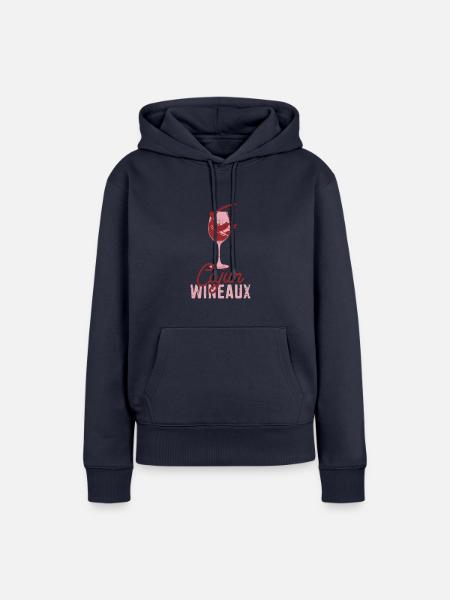 Cajun Wineaux - Krustentier - Frauen Premium Bio Hoodie - Navy