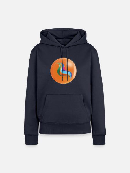 ME Orange - Frauen Premium Bio Hoodie - Navy