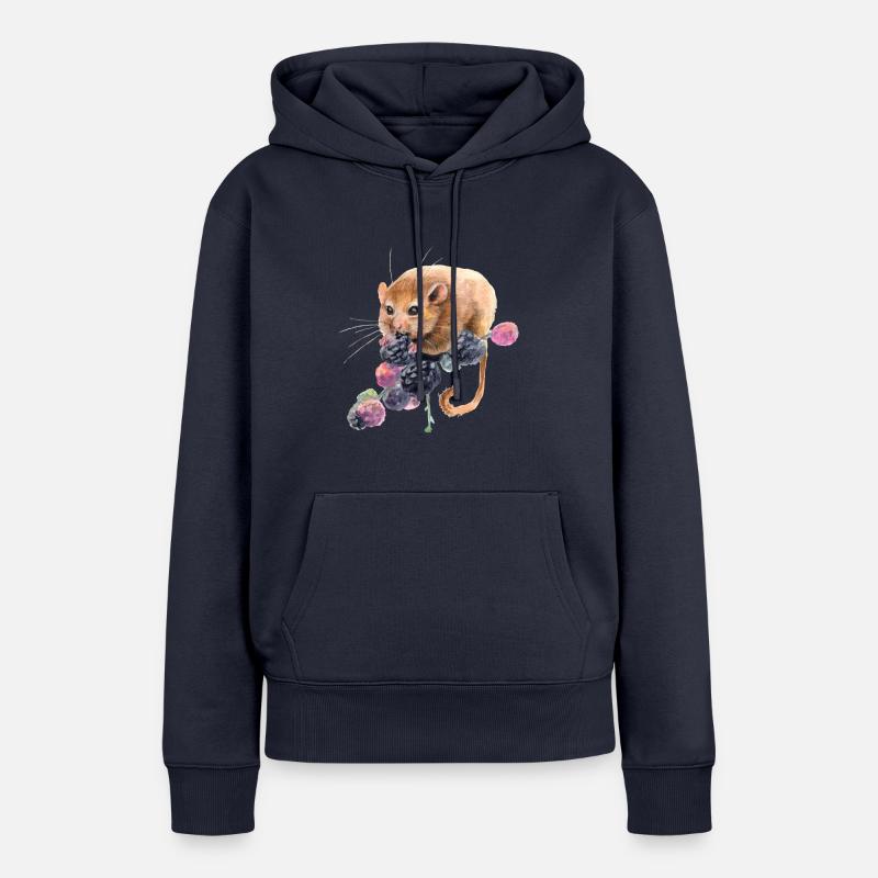 Hazel dormouse - Women’s Premium Organic Hoodie - navy