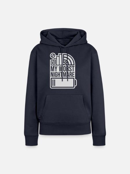 Katastrophe my worst nightmare - Frauen Premium Bio Hoodie - Navy