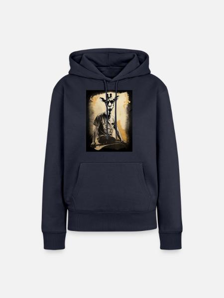 Tierischer Stil - Frauen Premium Bio Hoodie - Navy