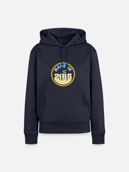 Made in 2016 - Frauen Premium Bio Hoodie - Navy