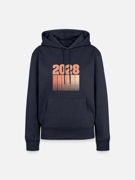 2028 - Frauen Premium Bio Hoodie - Navy