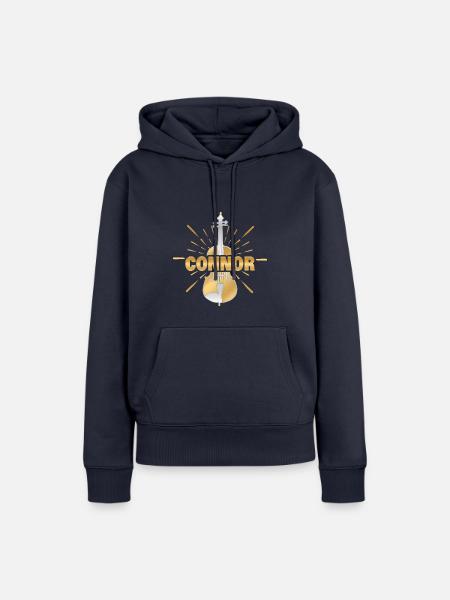 Connor als Violinist - Frauen Premium Bio Hoodie - Navy