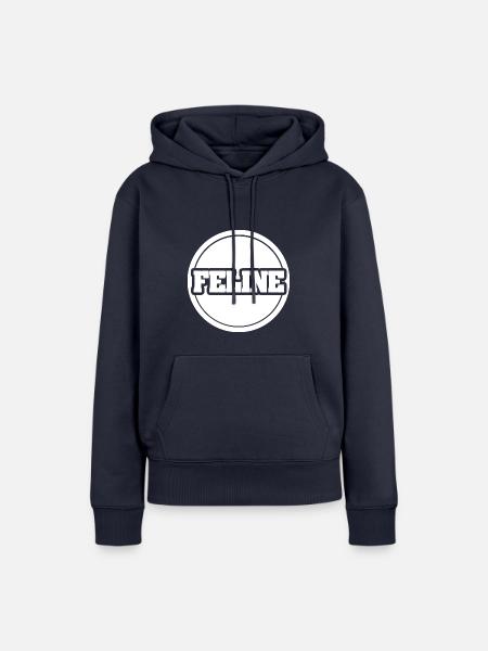 Vorname Feline - Frauen Premium Bio Hoodie - Navy