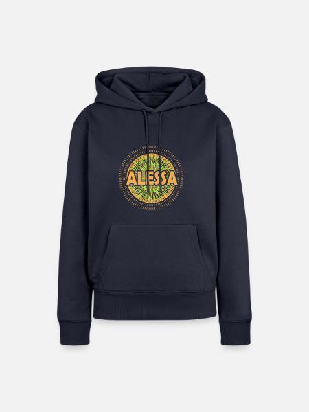 Alessa als Geschenkidee - Frauen Premium Bio Hoodie - Navy